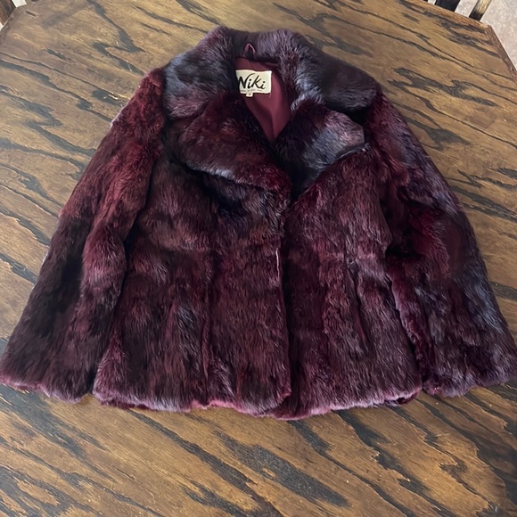 Niki Jackets & Blazers - Rabbit Fur coat